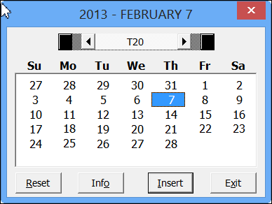use a calendar picker excel for mac addin